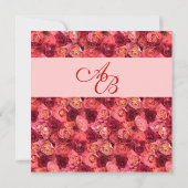 ROSE FELD MONOGRAM, rosa Ankündigung (Rückseite)