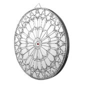 Rose Festglas Dartscheibe (Vorderseite rechts)