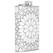 Rose Festglas Flachmann (Rechts)