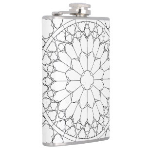 Rose Festglas Flachmann