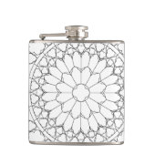 Rose Festglas Flachmann (Vorderseite)