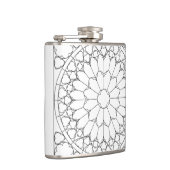 Rose Festglas Flachmann (Rechts)