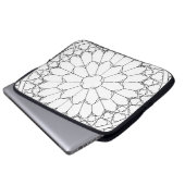 Rose Festglas Laptopschutzhülle (Vorne Knopf)