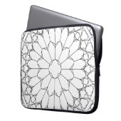 Rose Festglas Laptopschutzhülle (Vorderseite Links)