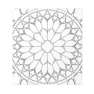 Rose Festglas Notizblock