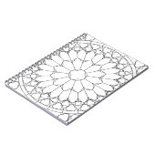 Rose Festglas Notizblock (Linke Seite)