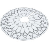 Rose Festglas Polyester Weihnachtsbaumdecke (Schrägansicht)