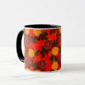 Rose fett rot tasse (Vorderseite Links)