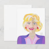 Rose Flat Thank You Card Dankeskarte (Vorne/Hinten)