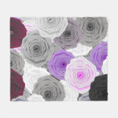 Rose Fleece Blanket (Vorderseite (Horizontal))