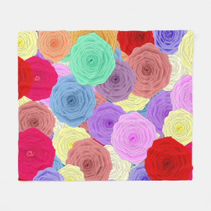 Rose Fleece Blanket