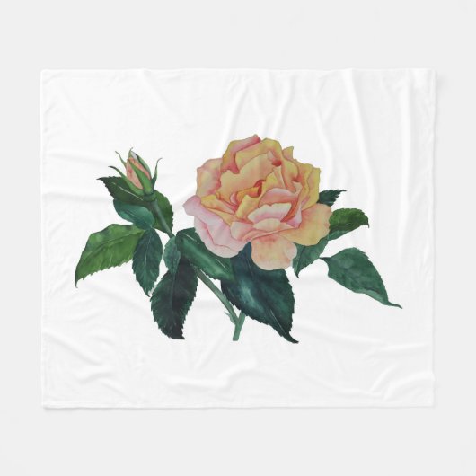 Rose Fleecedecke (Vorderseite (Horizontal))