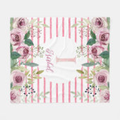 Rose Fleecedecke (Vorderseite (Horizontal))