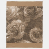 Rose Fleecedecke (Vorderseite)