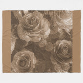 Rose Fleecedecke (Vorderseite (Horizontal))