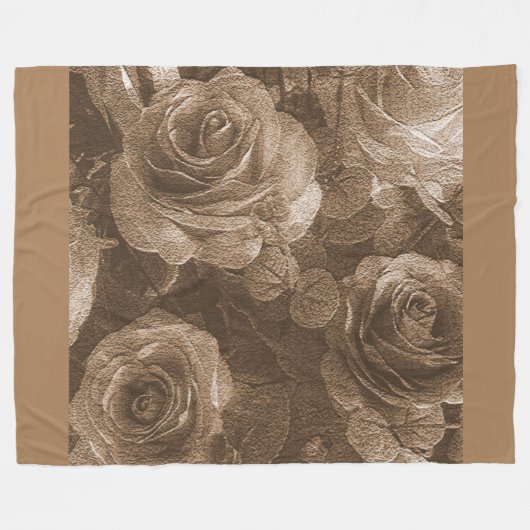 Rose Fleecedecke (Vorderseite (Horizontal))