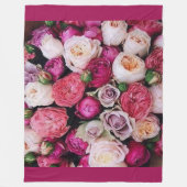 Rose Fleecedecke (Vorderseite)