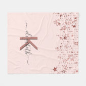 Rose Fleecedecke (Vorderseite (Horizontal))