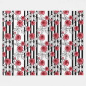 Rose Fleecedecke (Vorderseite (Horizontal))