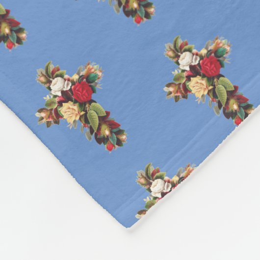 Rose Fleecedecke (Ecke)