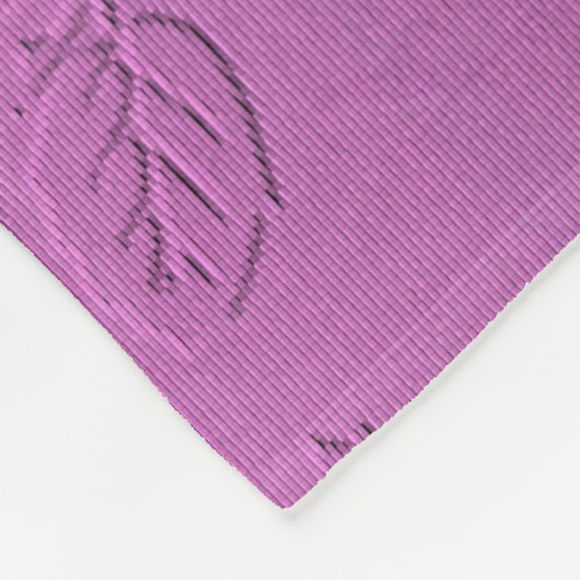 Rose Fleecedecke (Ecke)