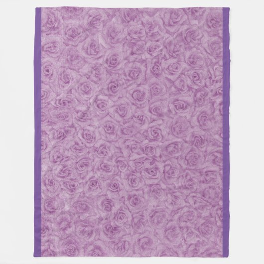 Rose Fleecedecke (Vorderseite)