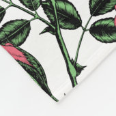 Rose Fleecedecke (Ecke)
