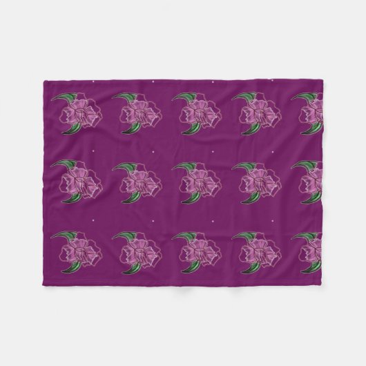 Rose Fleecedecke (Vorderseite (Horizontal))