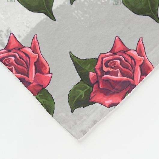 Rose Fleecedecke (Ecke)