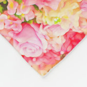 Rose Fleecedecke (Ecke)