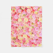 Rose Fleecedecke (Vorderseite)