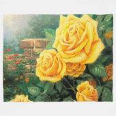 Rose Fleecedecke (Vorderseite (Horizontal))