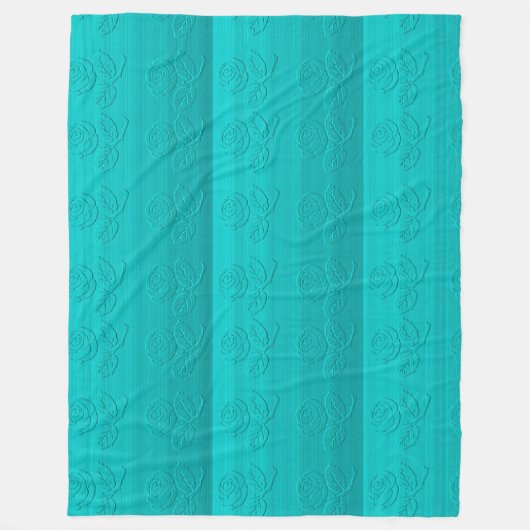 Rose Fleecedecke (Vorderseite)