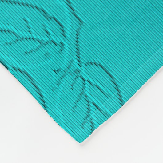 Rose Fleecedecke (Ecke)