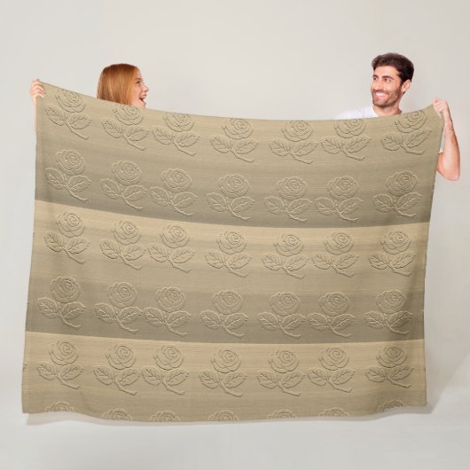 Rose Fleecedecke (Beispiel)