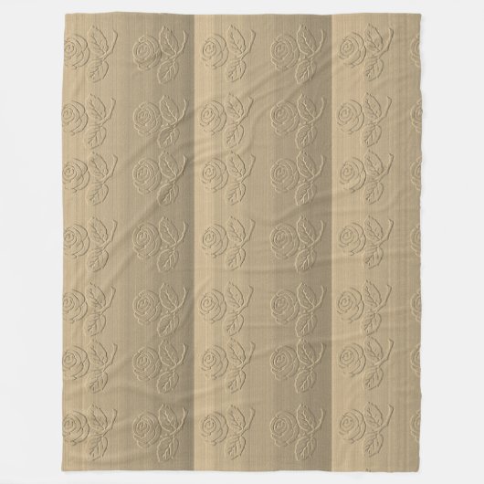 Rose Fleecedecke (Vorderseite)