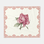 Rose Fleecedecke (Vorderseite (Horizontal))