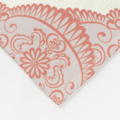 Rose Fleecedecke (Ecke)