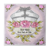 Rose Fliese (Vorderseite)