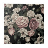 Rose Fliese (Vorderseite)