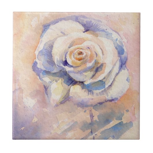 Rose Fliese (Vorderseite)