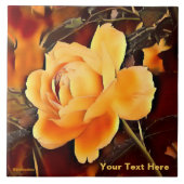 Rose Fliese (Vorderseite)