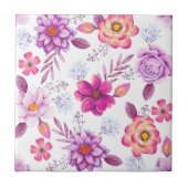 Rose Fliese (Vorderseite)