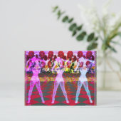 Rose Floor Dancers Postkarte (Stehend Vorderseite)