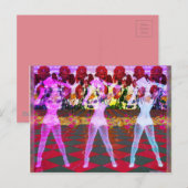 Rose Floor Dancers Postkarte (Vorne/Hinten)