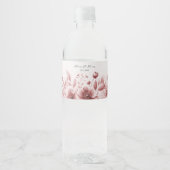 Rose Flora Flasche Wasserflaschenetikett (Vorderseite)