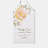 Rose Flora Hochzeit Geschenkanhänger (Vorderseite)