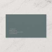 Rose Floral and Twilight Forest Mountain Landscape Visitenkarte (Rückseite)