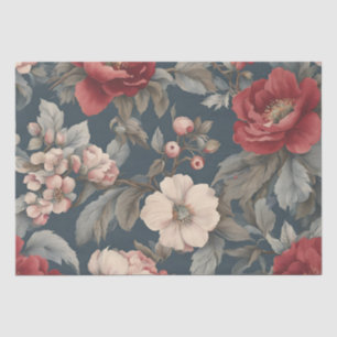 Rose Floral auf Spruce Seidenpapier