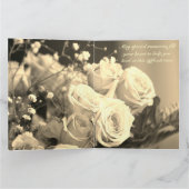 Rose Floral Beileid Karte (Innenseite)